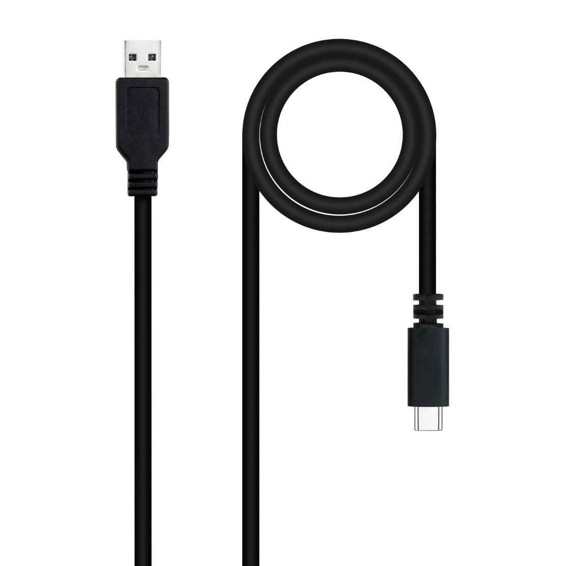 Matériels informatique NANOCABLE 10.01.2102 USB-A Mâle vers USB-C Mâle 2m Noir infinytech Réunion 01