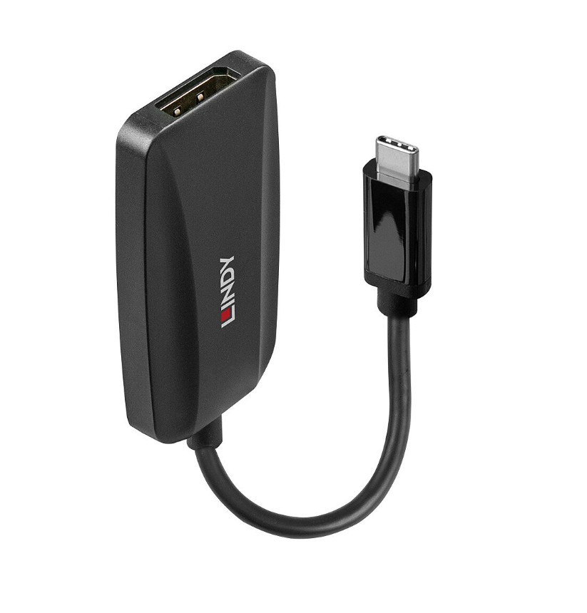 Matériels informatique convertisseur LINDY 4337 USB-C Mâle vers DisplayPort Femelle 8K infinytech Réunion 01