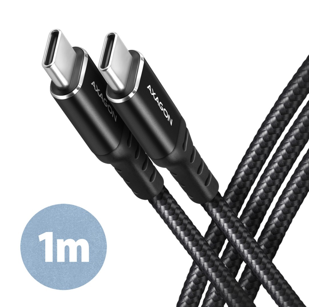Matériels informatique AXAGON BUCM-CM10AB USB-C vers USB-C 1m Noir infinytech Réunion 02