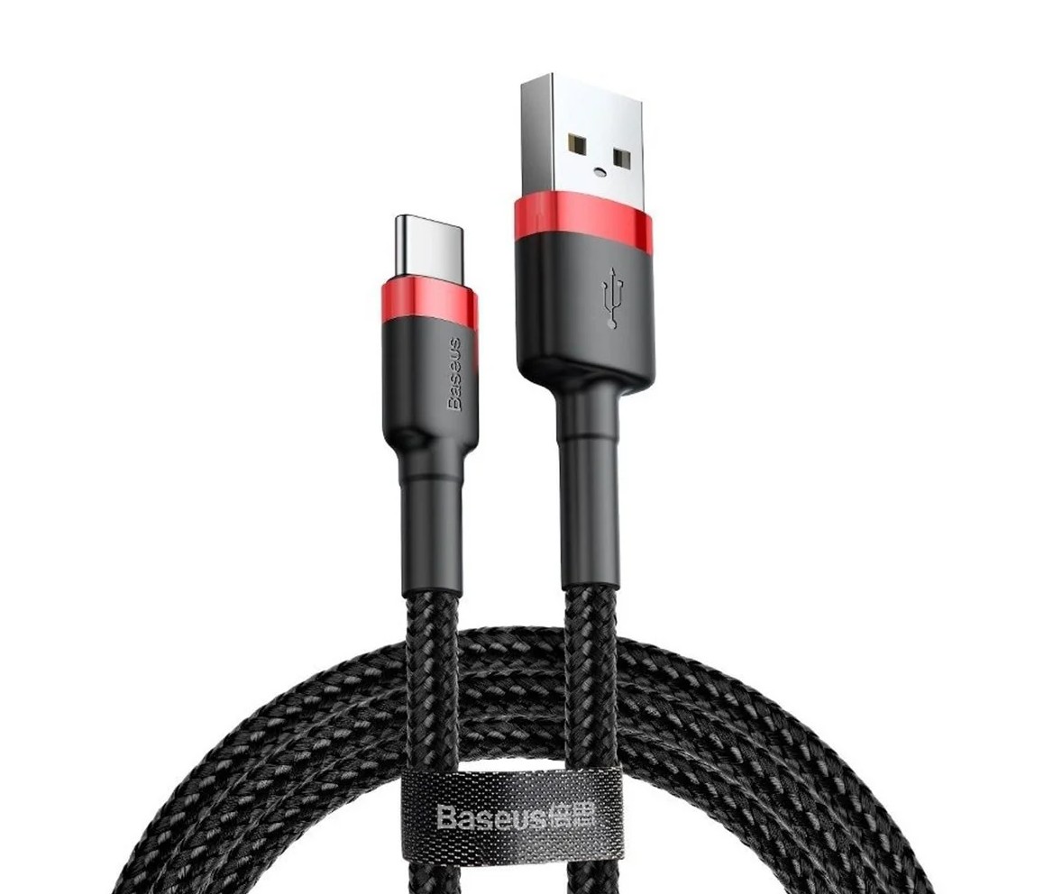 Matériels informatique BASEUS Cafule USB-A vers USB-C 50cm Noir Rouge infinytech Réunion 02