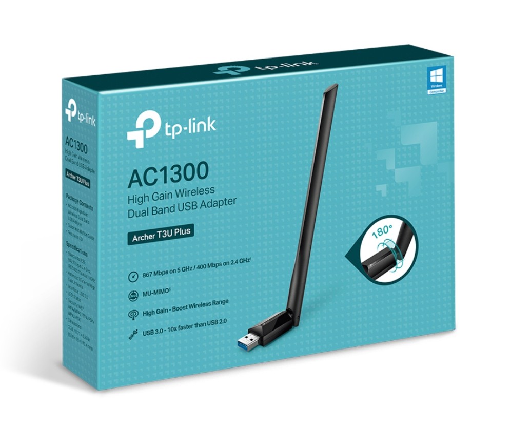 Matériels informatique clé USB Wi-Fi TP-LINK Archer T3U Plus AC1300 infinytech Réseau infinytech Réunion 02