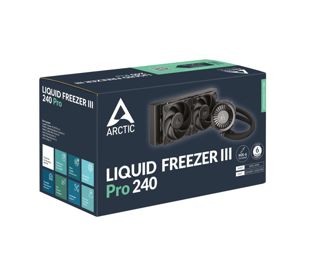 Matériels informatique Arctic Liquid Freezer III Pro 240mm Noir infinytech Réunion 04