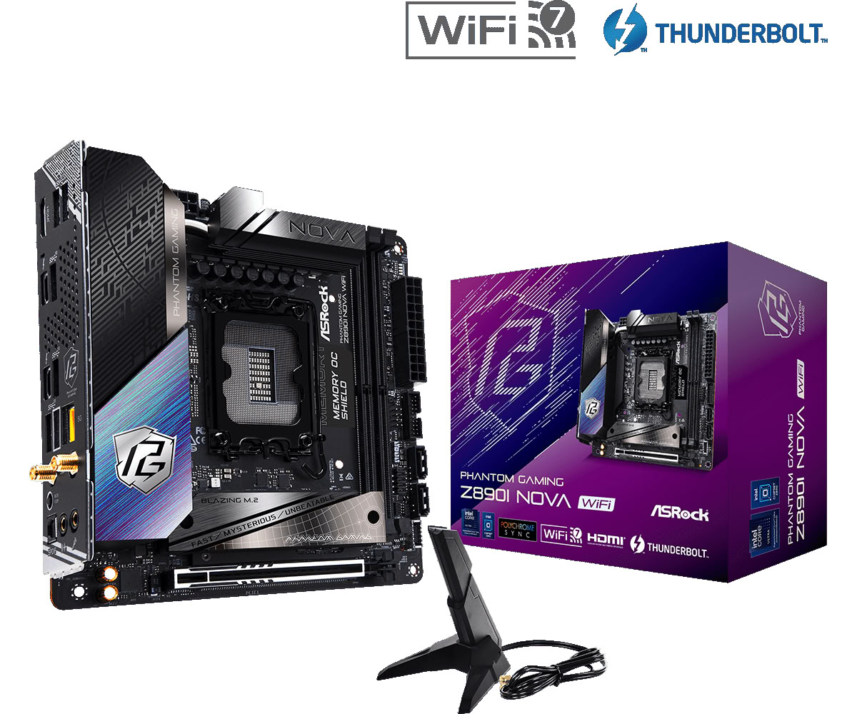 Matériels informatique ASRock Z890I Phantom Gaming Nova WiFi infinytech Réunion 01