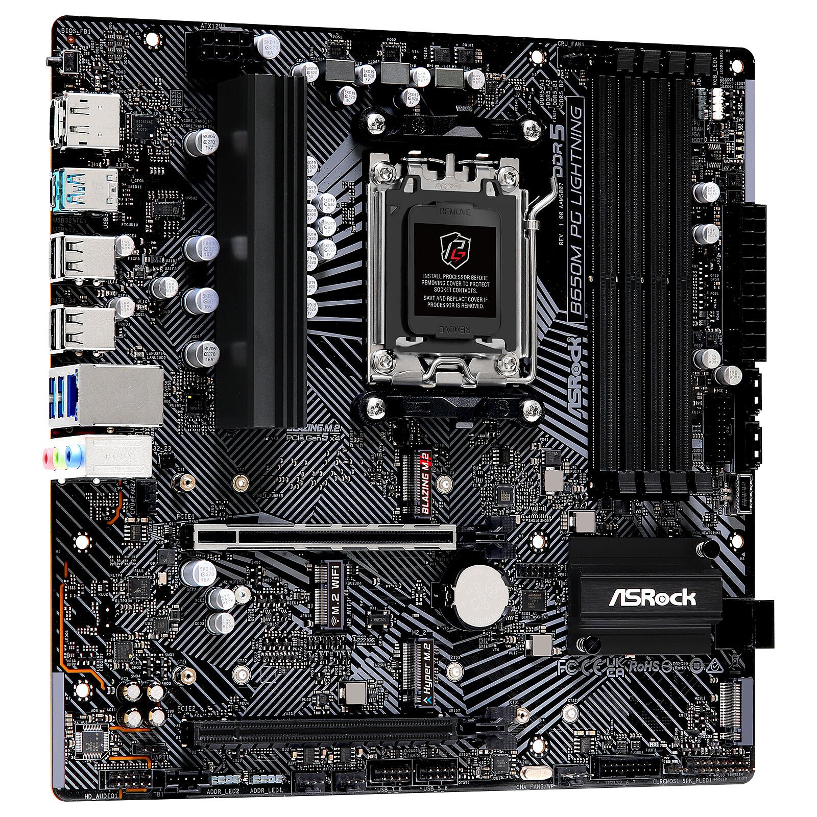 Matériels informatique ASRock B650M Phantom Gaming Lightning infinytech Réunion 04