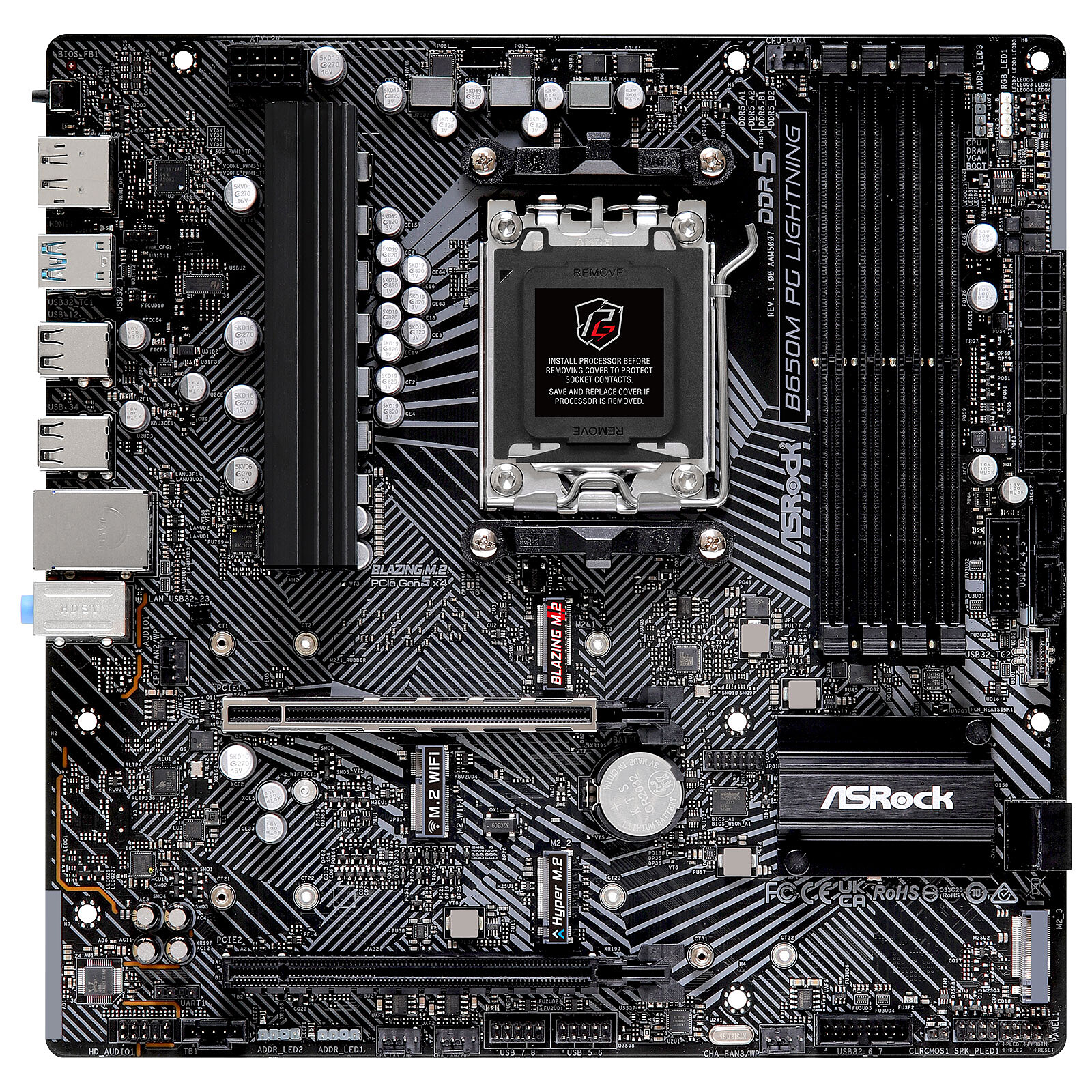 Matériels informatique ASRock B650M Phantom Gaming Lightning infinytech Réunion 02