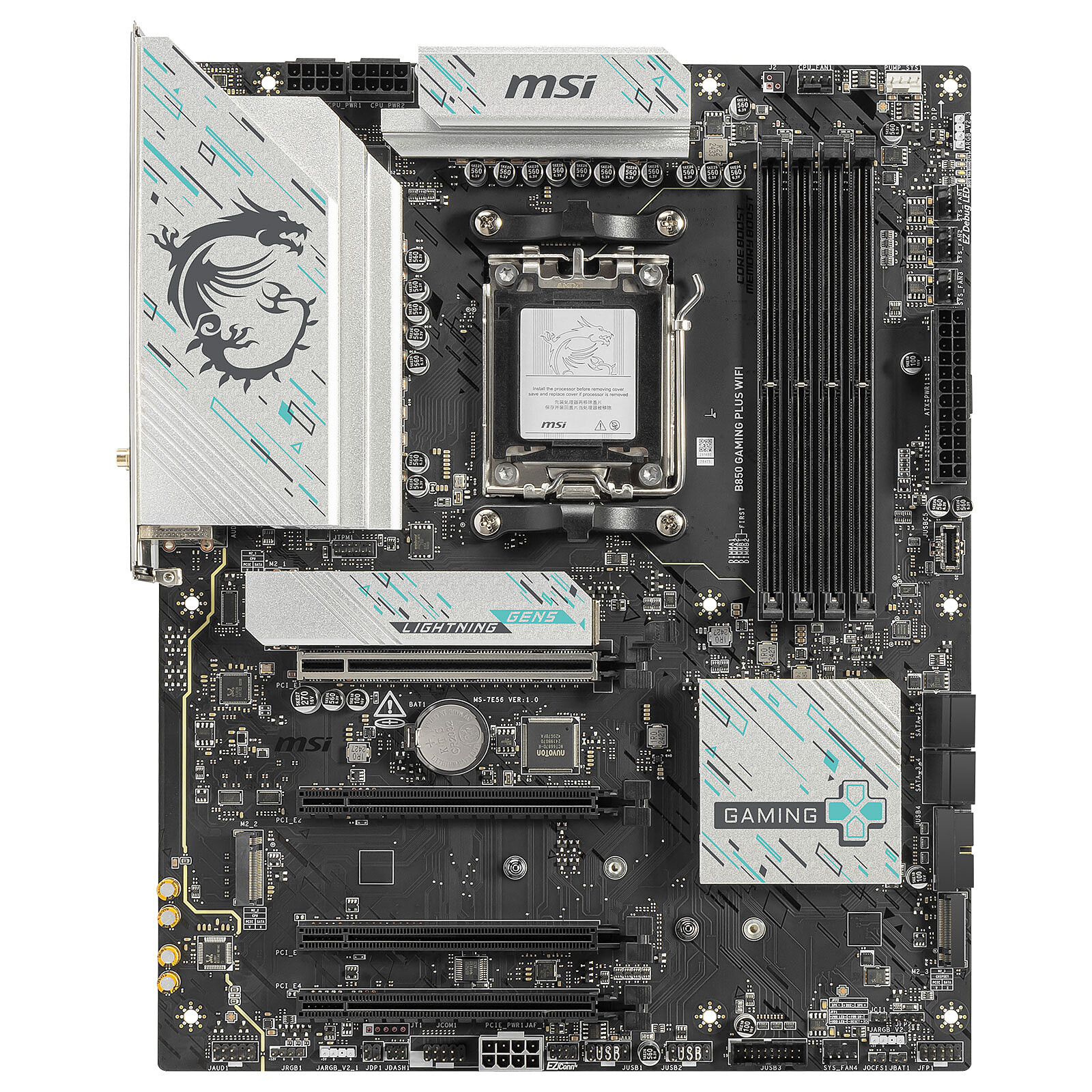 Matériels informatique MSI B850 Gaming Plus WiFi infinytech Réunion 02