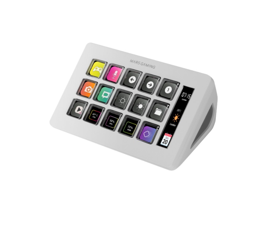 Console de streaming MARS GAMING MSD-ONE Deck Slim Blanc infinytech Réunion 01