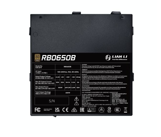 Matériels informatique LIAN LI RB 650W Noir infinytech Réunion 04