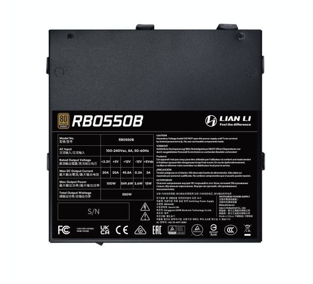 Matériels informatique LIAN LI RB 550W Noir infinytech Réunion 06