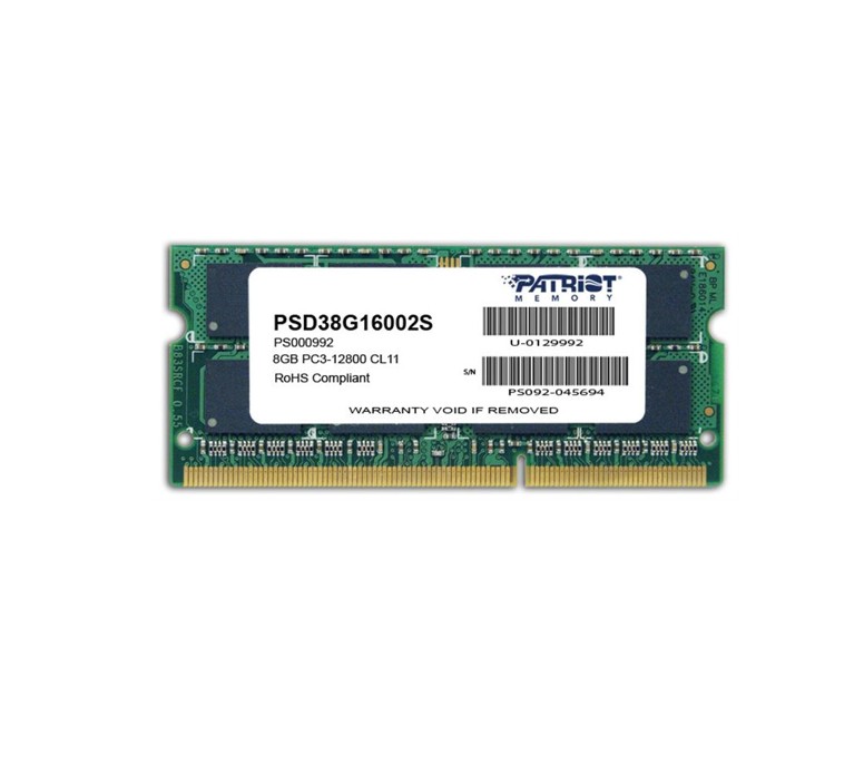 Matériels informatique SODIMM PATRIOT Signature Line 8Go DDR3 1600MHz Vert infinytech Réunion 01