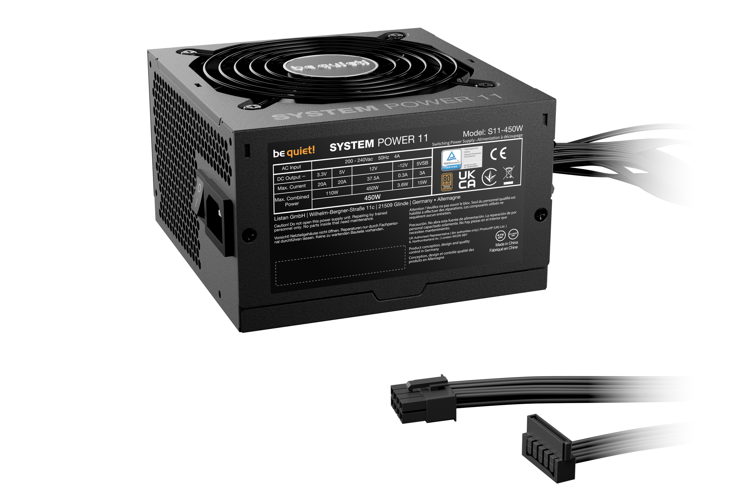 Matériels informatique BE QUIET System Power 11 450W Noir infinytech Réunion 02