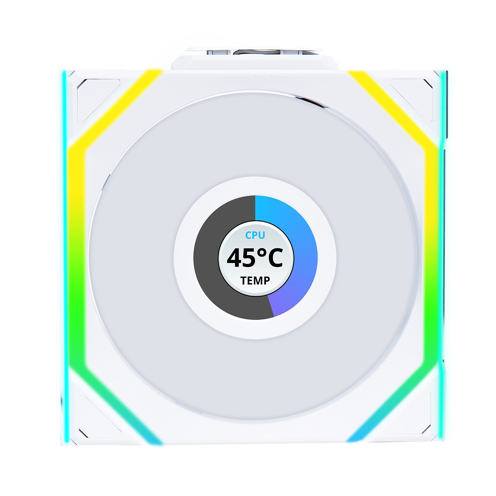 Lian Li Uni Fan SL Wireless LCD 120 Reverse blanc infinytech Réunion 01