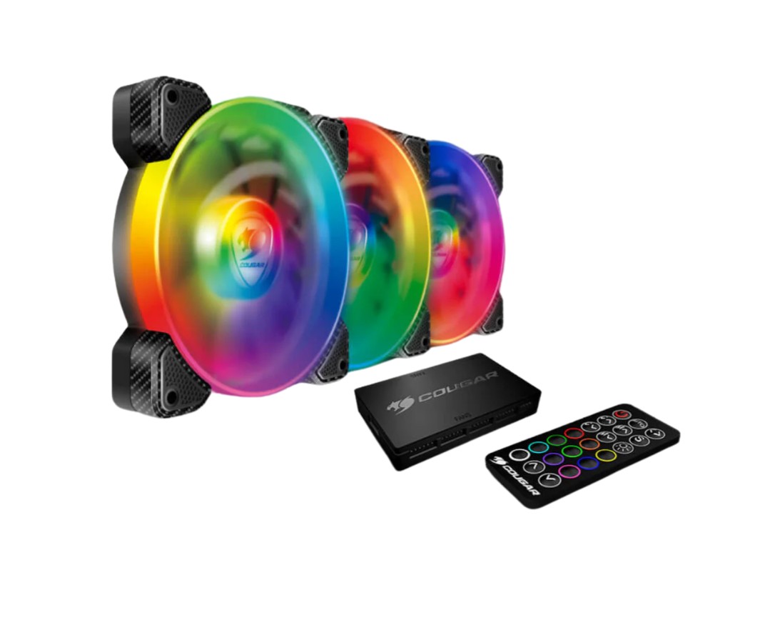Matériels informatique COUGAR VORTEX RGB SPB 120mm Noir Lot de 3 infinytech Réunion 01