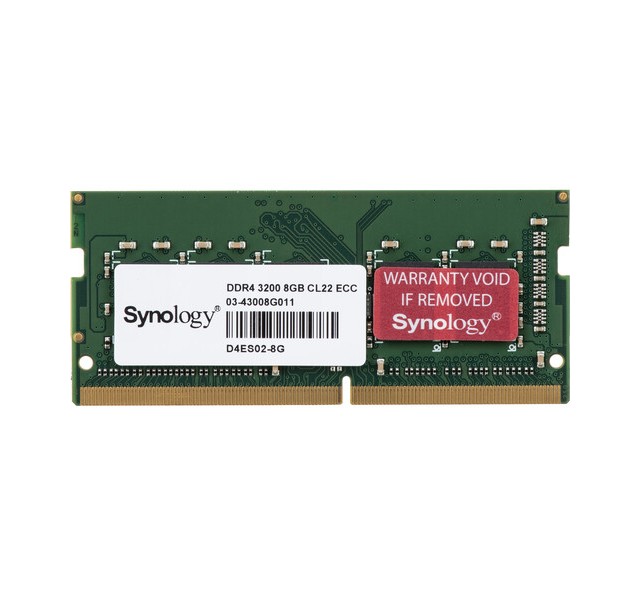 Matériels informatique SODIMM SYNOLOGY 8Go DDR4 3200MHz ECC Vert infinytech Réunion 01
