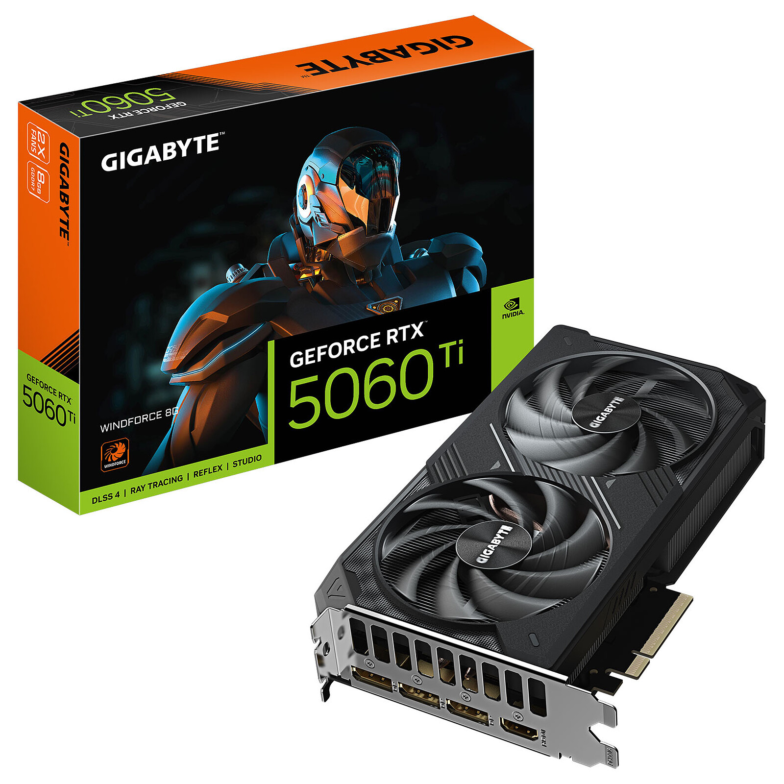 Gigabyte GeForce RTX 5060 Ti Windforce 8Go infinytech Réunion 01