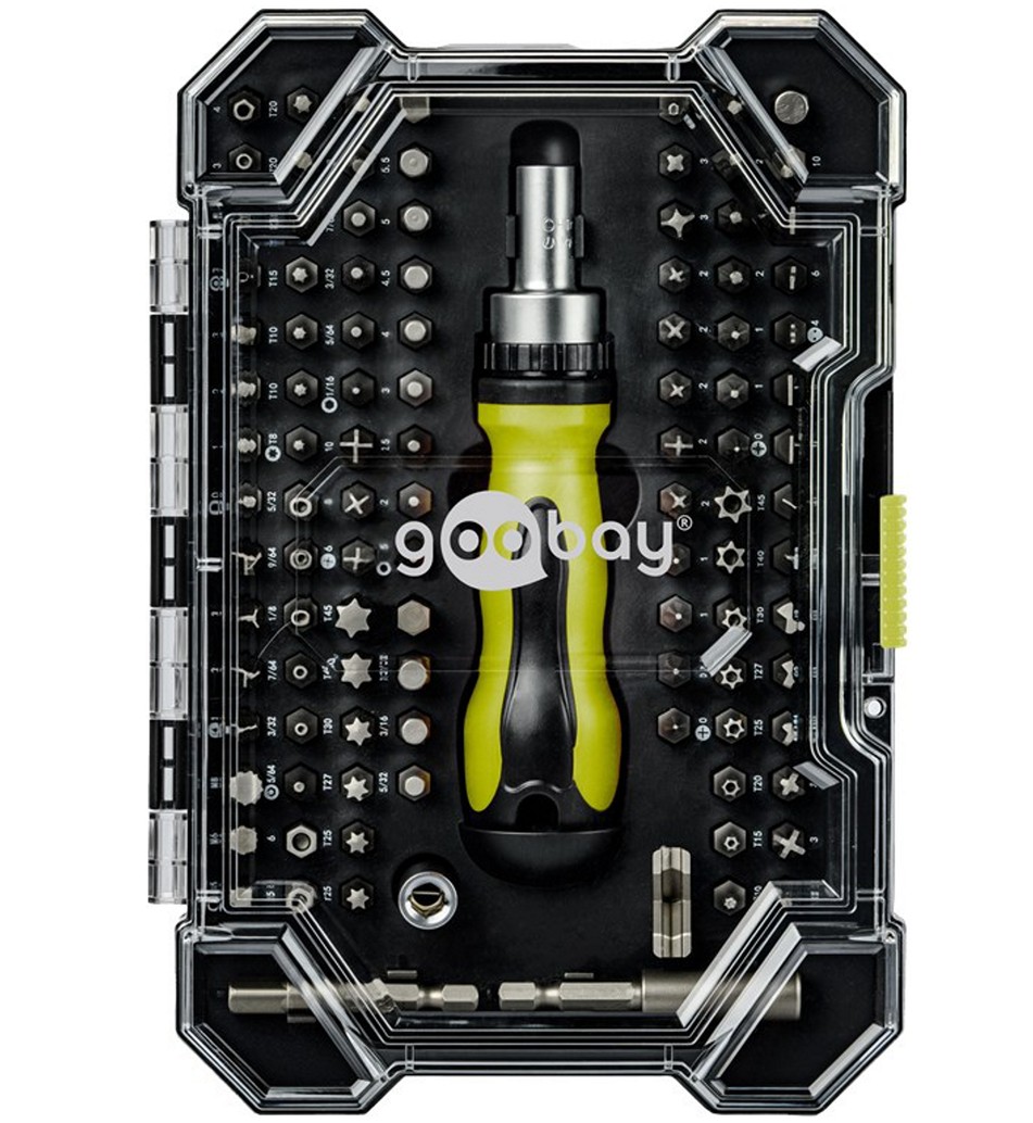 Matériels informatique kit de tournevis GOOBAY 77844 100 pièces infinytech Réunion 01