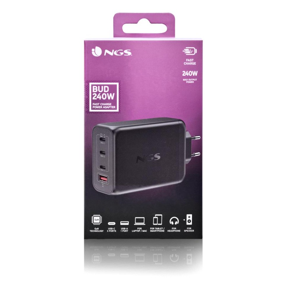 Matériels informatique NGS Bud 240W 4 ports USB infinytech Réunion 04