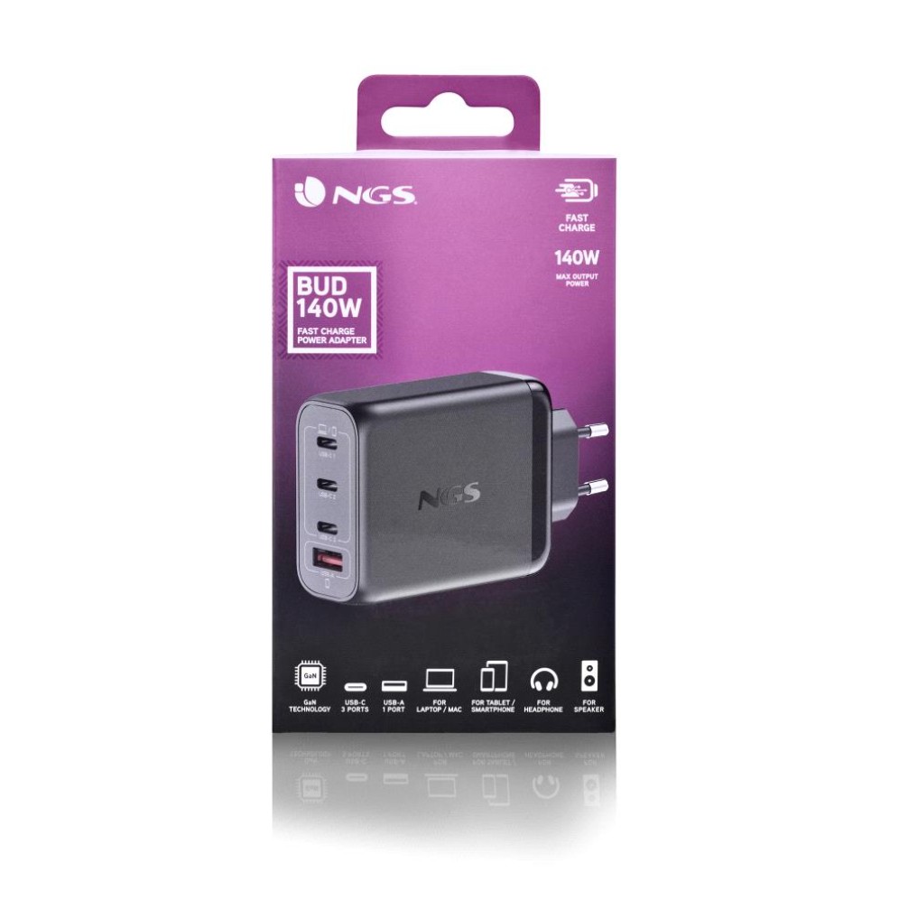 Matériels informatique NGS Bud 140W 4 ports USB infinytech Réunion 04