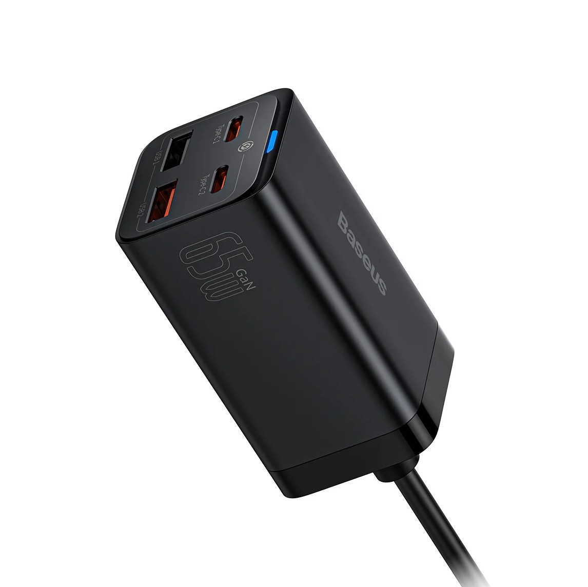 Matériels informatique BASEUS GaN3 Pro 65W 4 Ports USB Noir infinytech Réunion 02