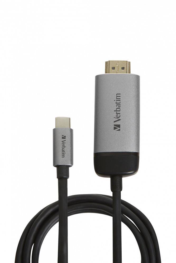 Matériels informatique VERBATIM 49144 Câble USB-C vers HDMI 4K infinytech Réunion 01
