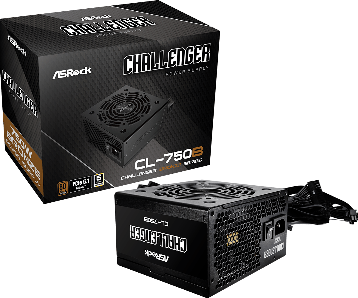 Matériels informatique ASRock Challenger 750W Noir infinytech Réunion 01