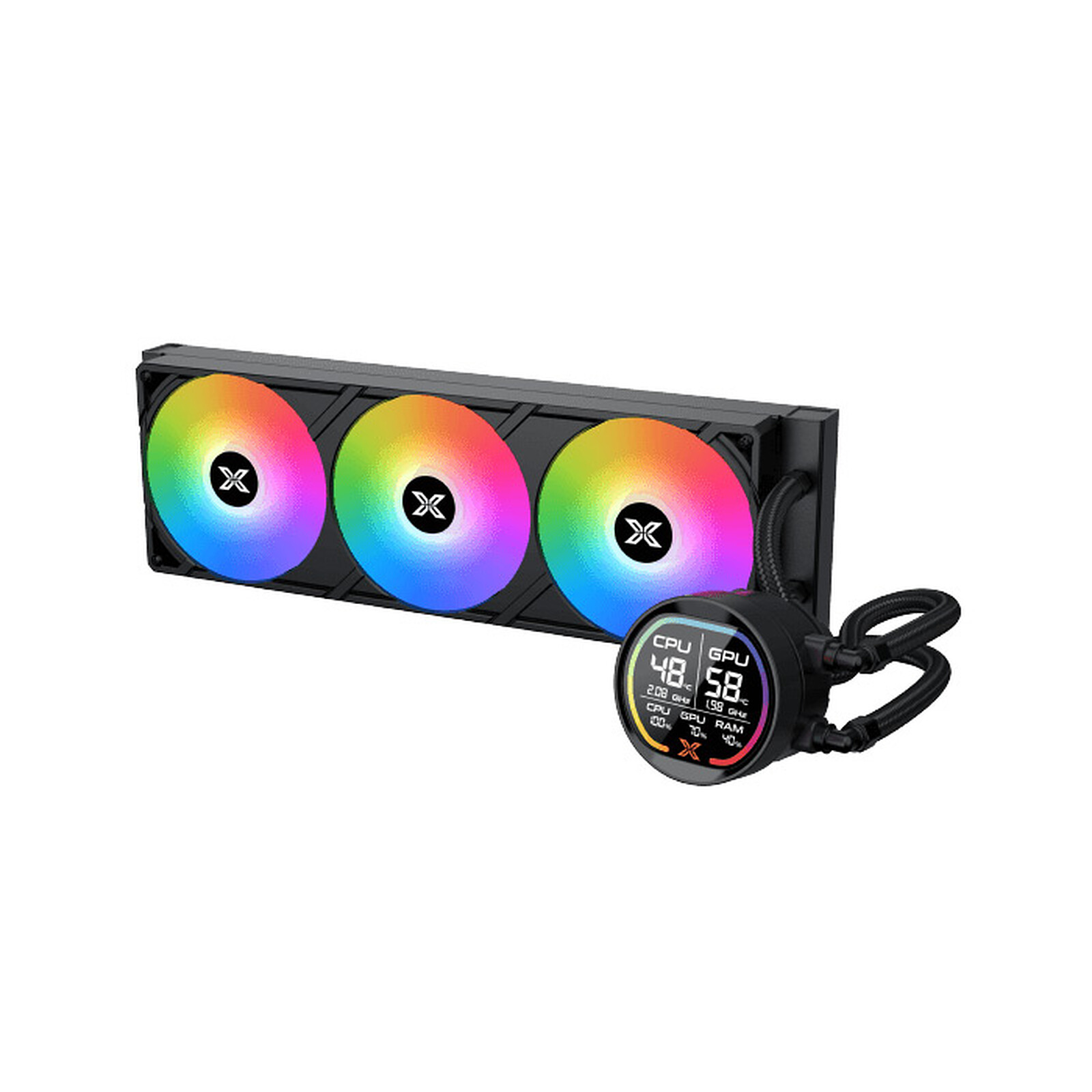 Xigmatek Liquid Killer Pro Digital RGB 360mm Noir infinytech Réunion 02