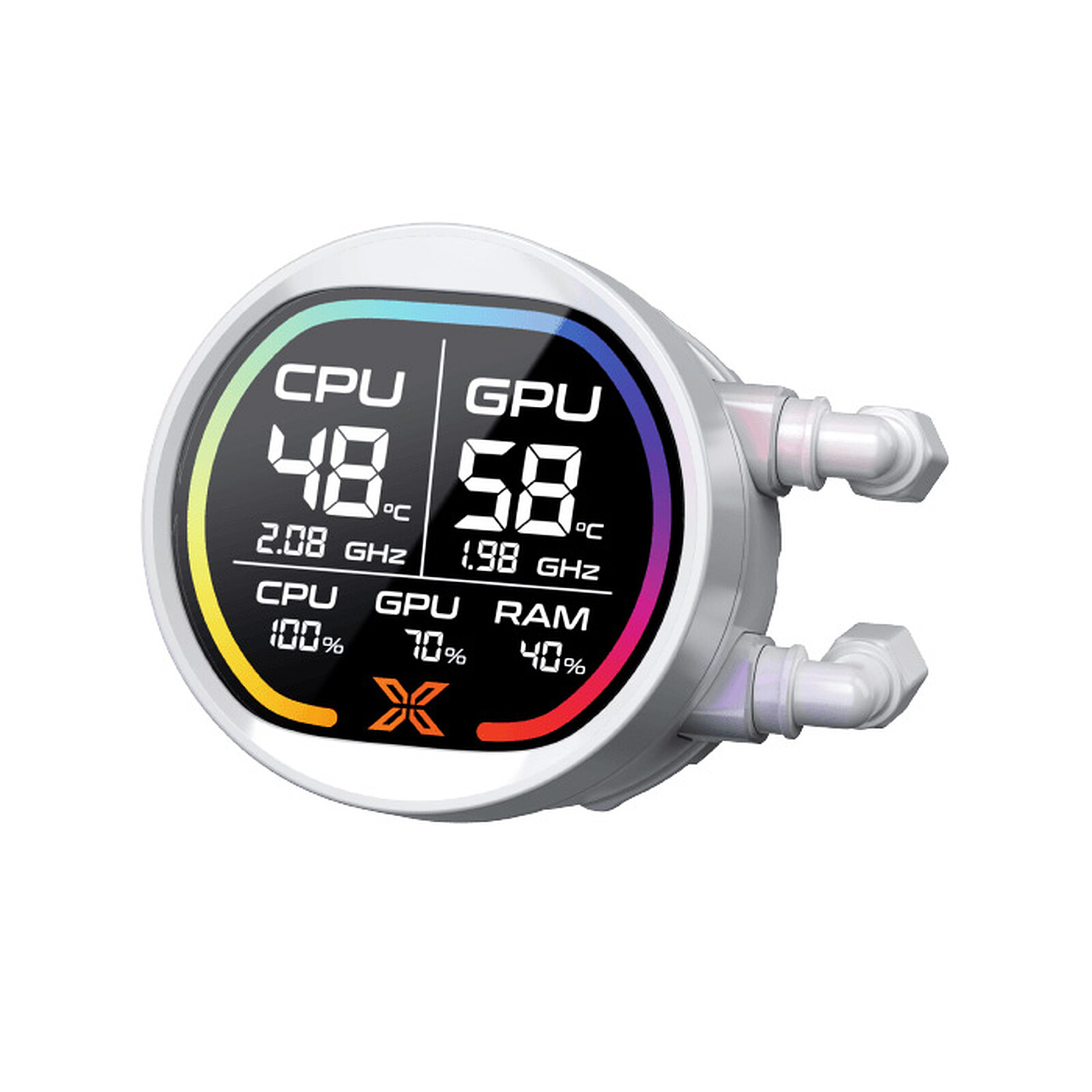 Xigmatek Liquid Killer Pro Digital RGB 360mm Blanc infinytech Réunion 08