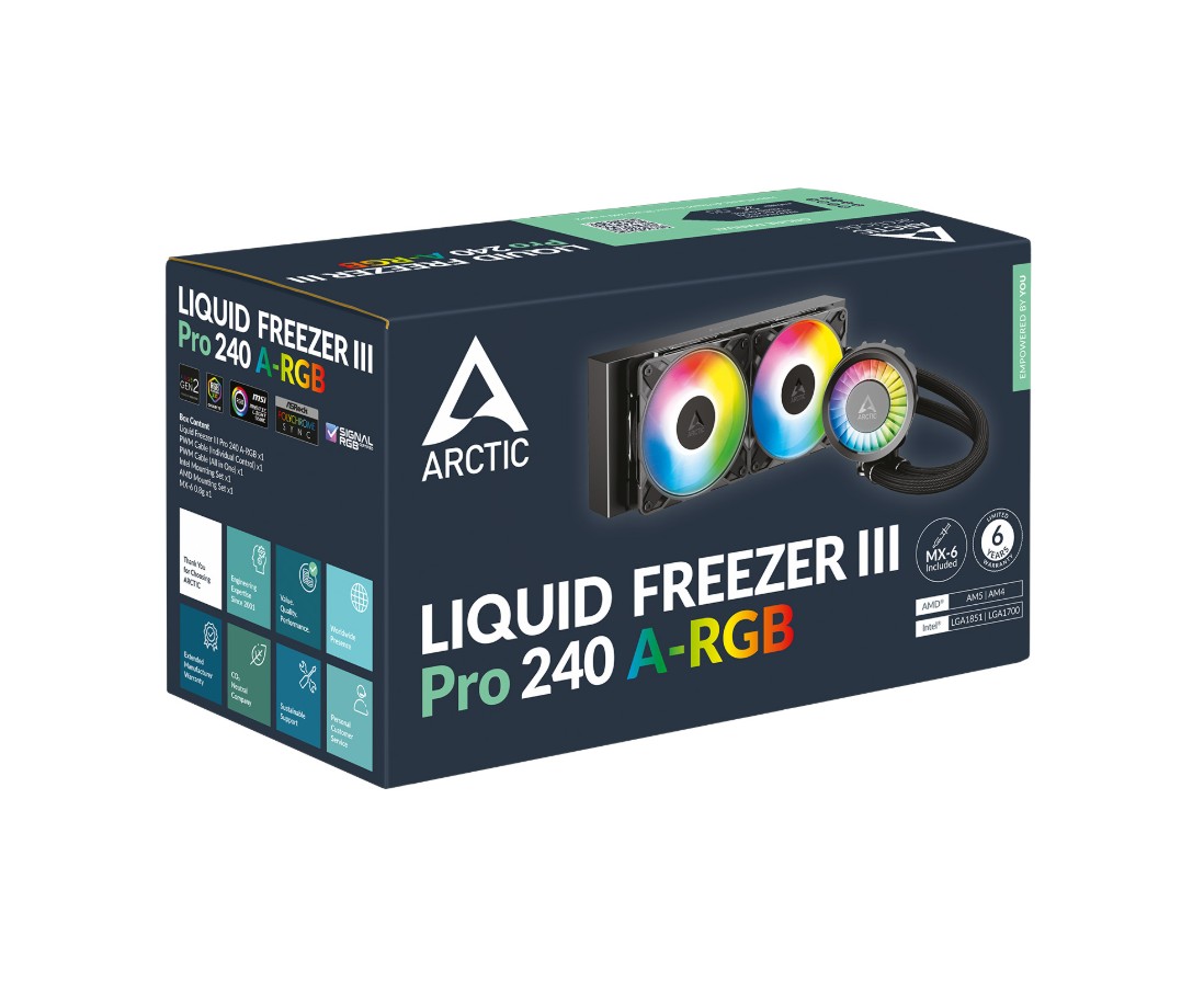 ARCTIC Liquid Freezer III Pro 240mm ARGB Noir infinytech Réunion 04