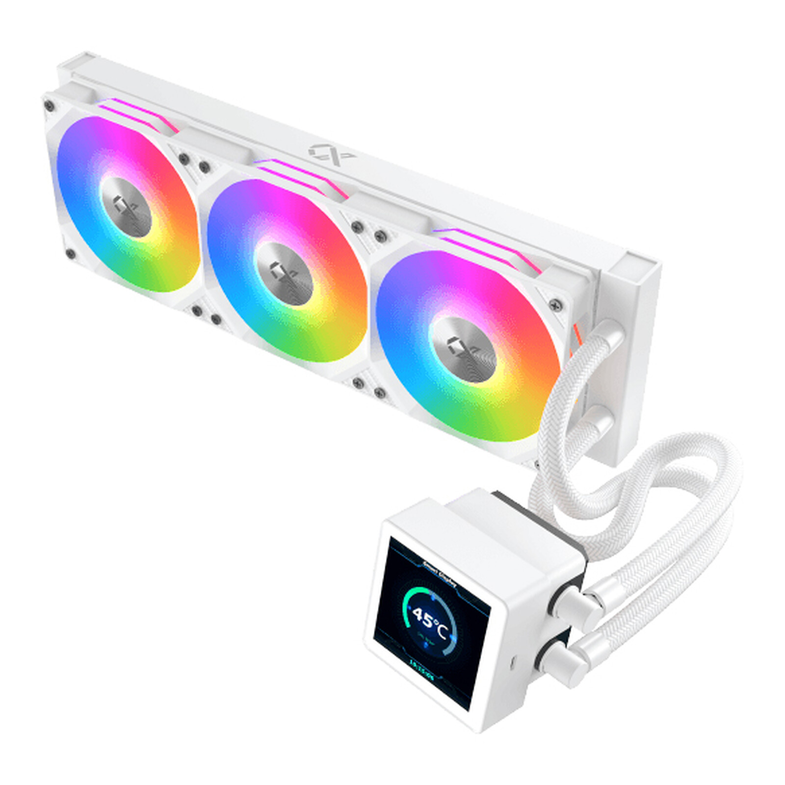 Xigmatek Connect RGB 360mm Blanc infinytech Réunion 02