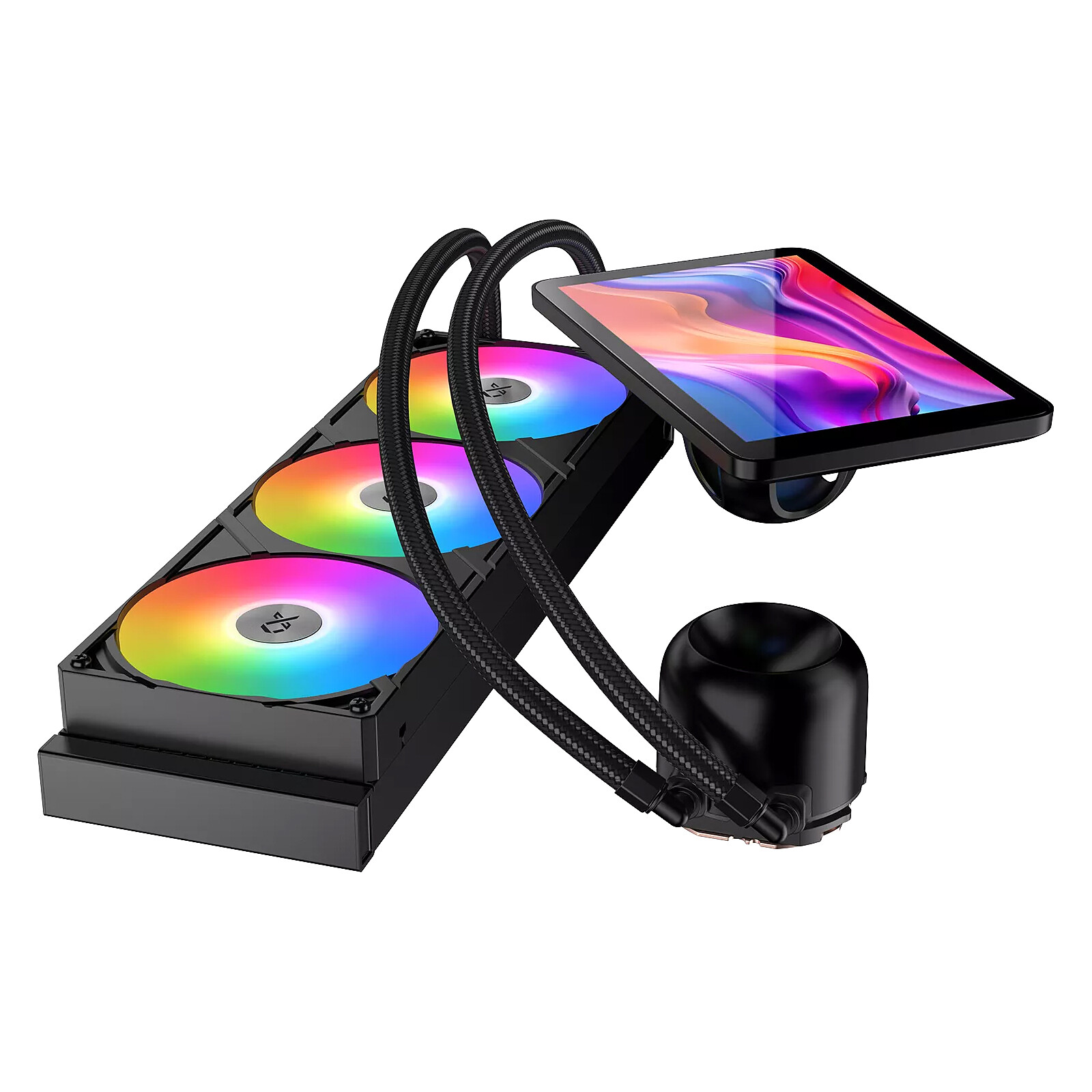 Xigmatek Connect Pro RGB 360mm Noir infinytech Réunion 02