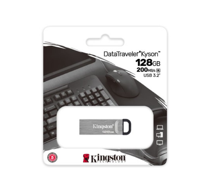 Matériels informatique clé USB 3.2 KINGSTON DataTraveler Kyson 128Go Noir infinytech Réunion 03