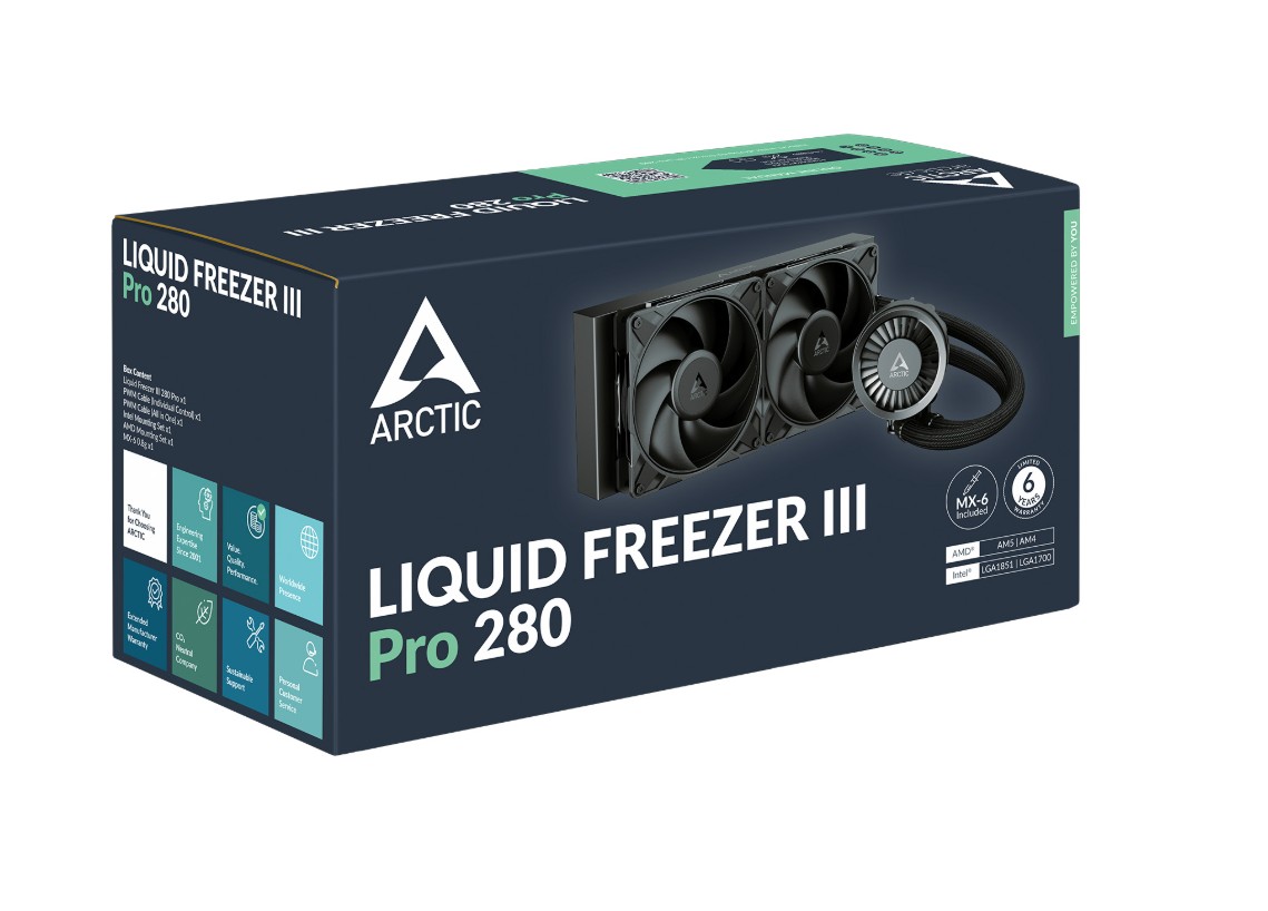 Arctic Liquid Freezer III Pro 280mm Noir infinytech Réunion 05