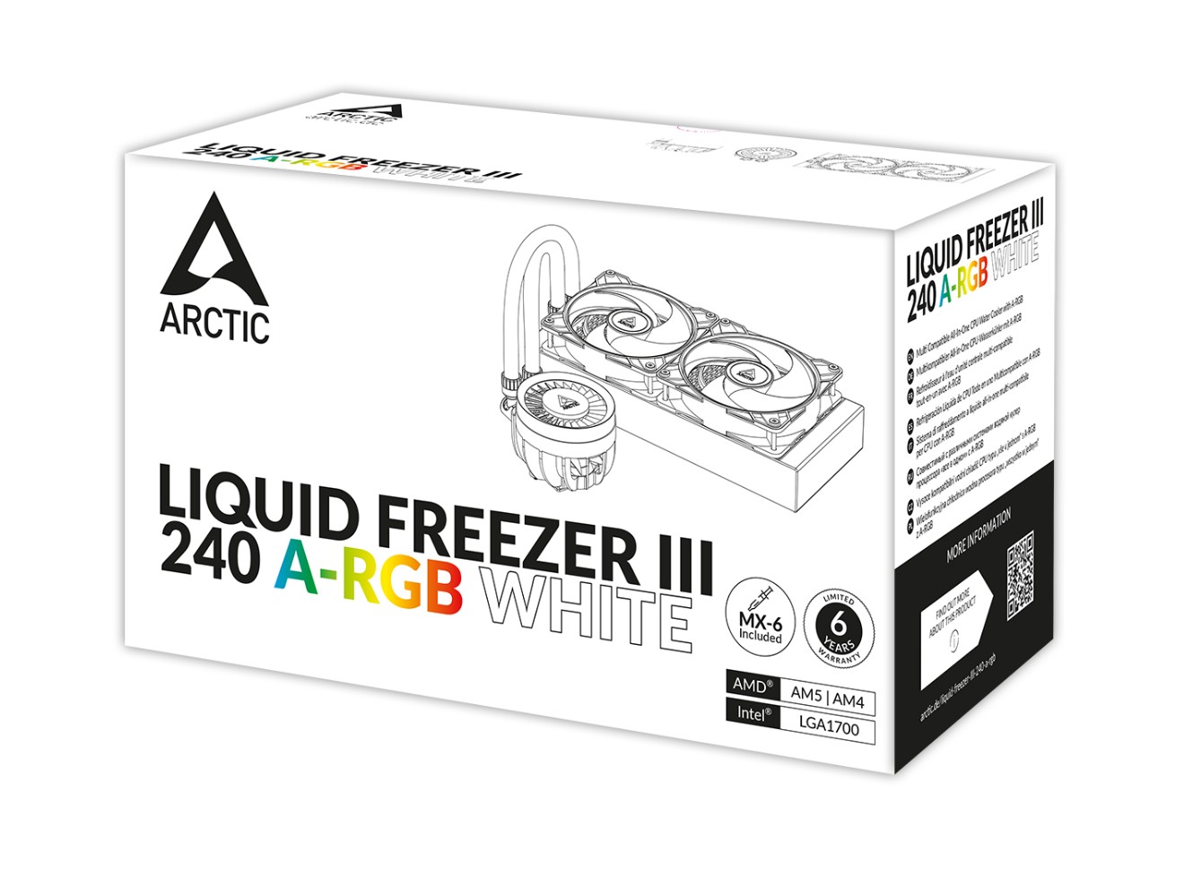 Arctic Liquid Freezer III RGB 240mm Blanc infinytech Réunion 04