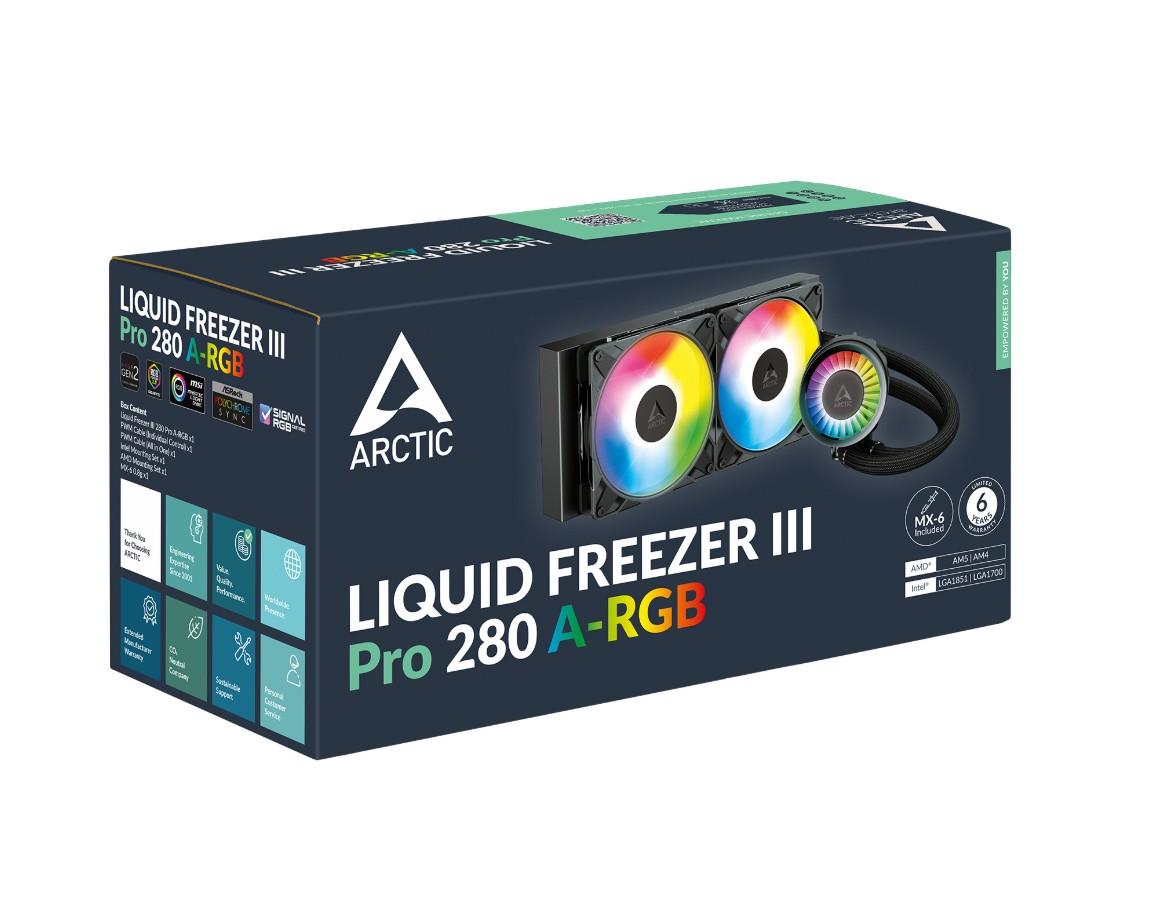 Arctic Liquid Freezer III Pro RGB 280mm Noir infinytech Réunion 05