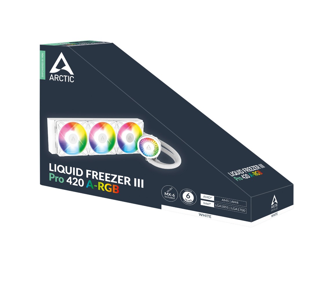 Arctic Liquid Freezer III Pro RGB  420mm Blanc infinytech Réunion 05