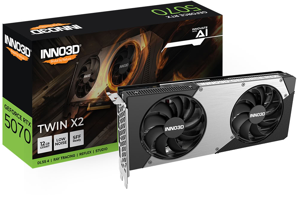 INNO3D GeForce RTX 5070 Twin X2 infinytech Réunion 01