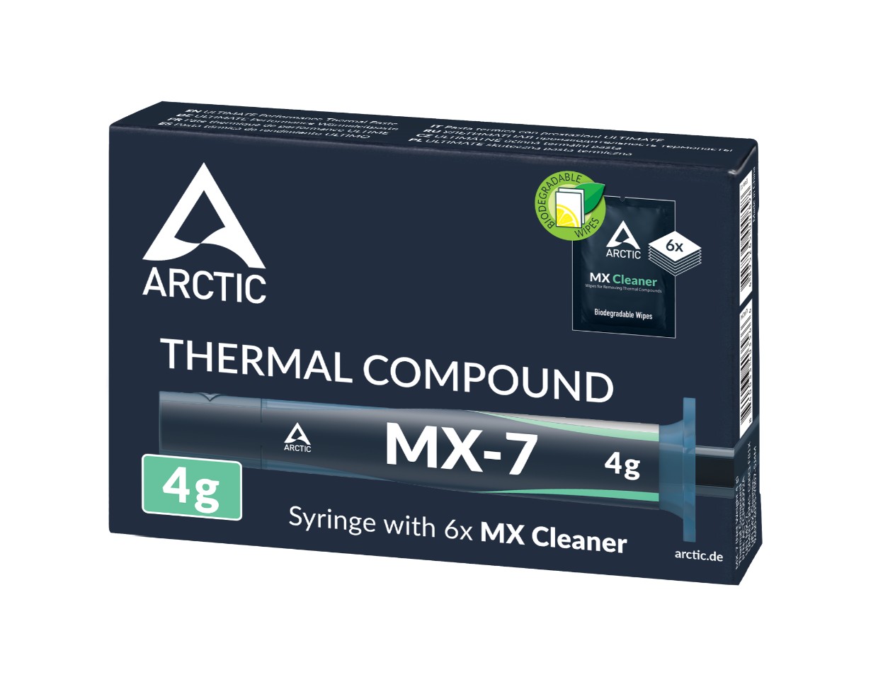 ARCTIC MX-7 4g avec nettoyants infinytech Réunion 02