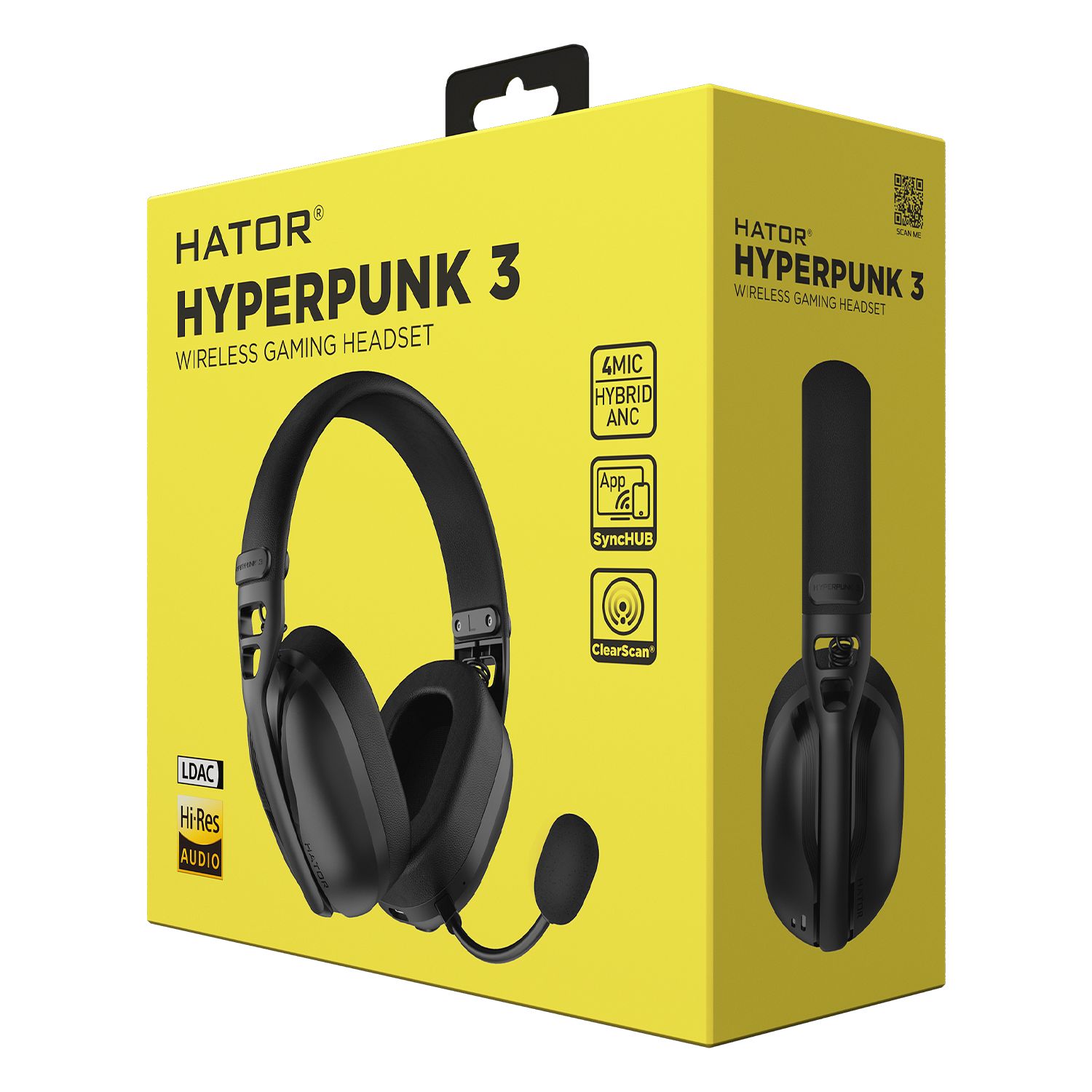 HATOR Hyperpunk 3 Wireless Noir infinytech Réunion 06