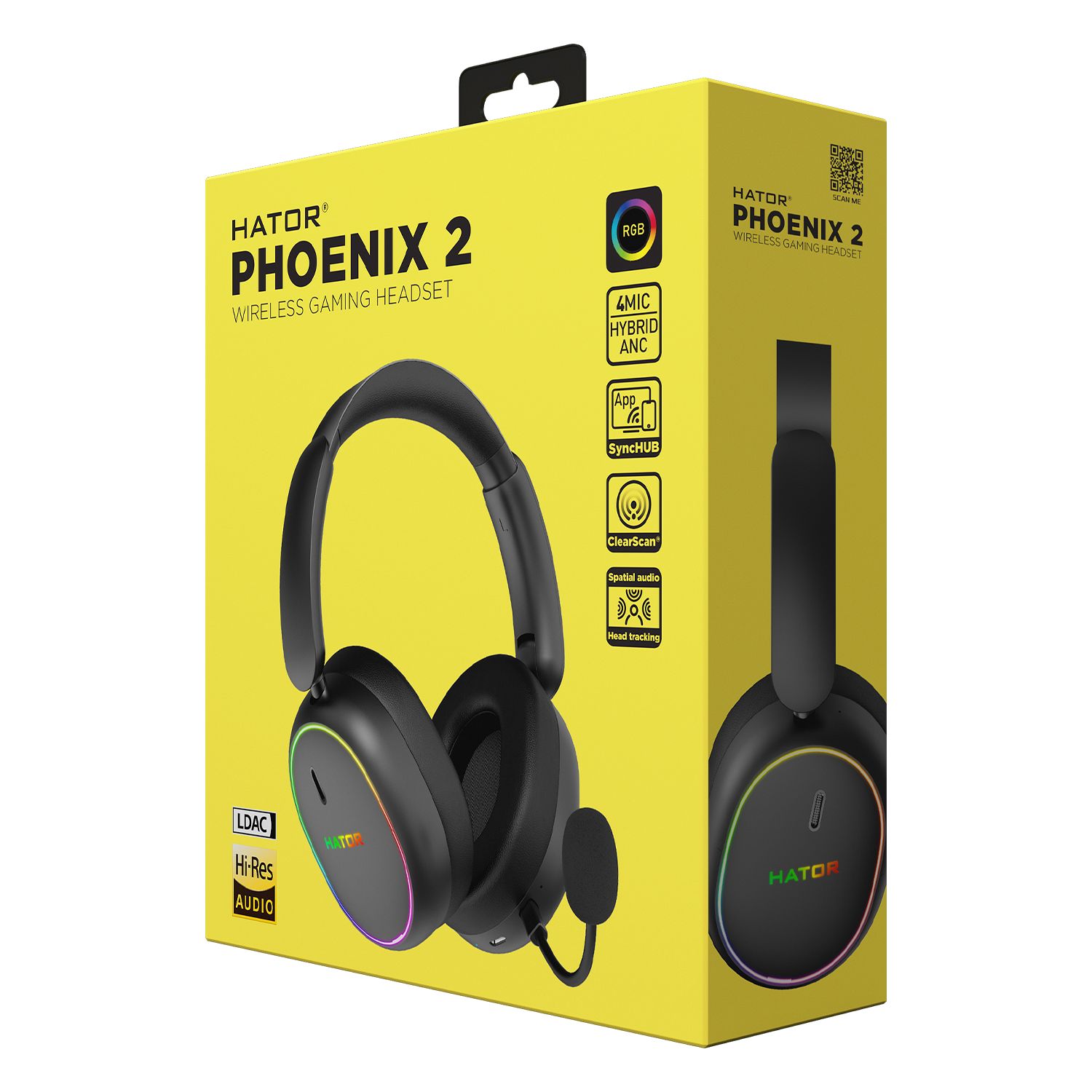 HATOR Phoenix 2 Wireless Noir infinytech Réunion 06