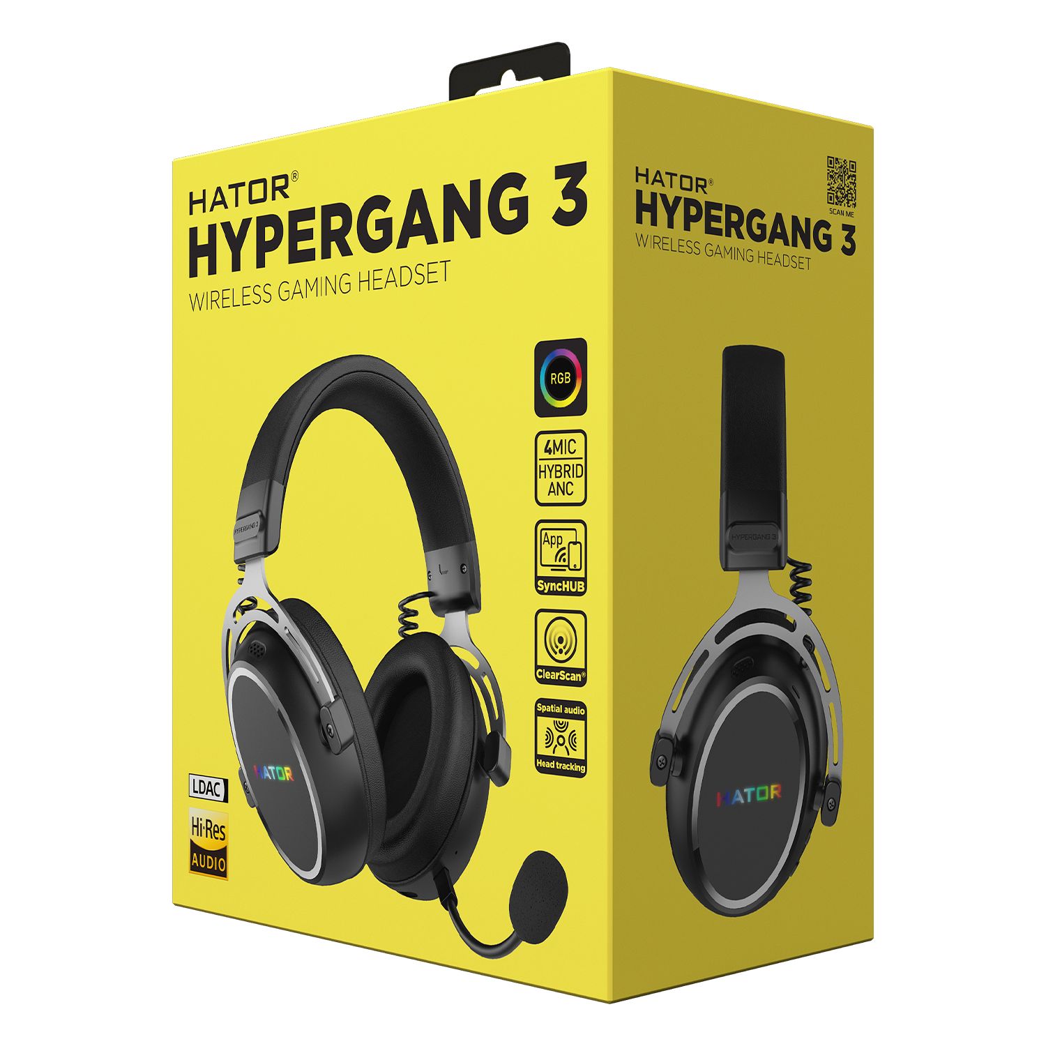 HATOR Hypergang 3 Wireless Noir infinytech Réunion 06