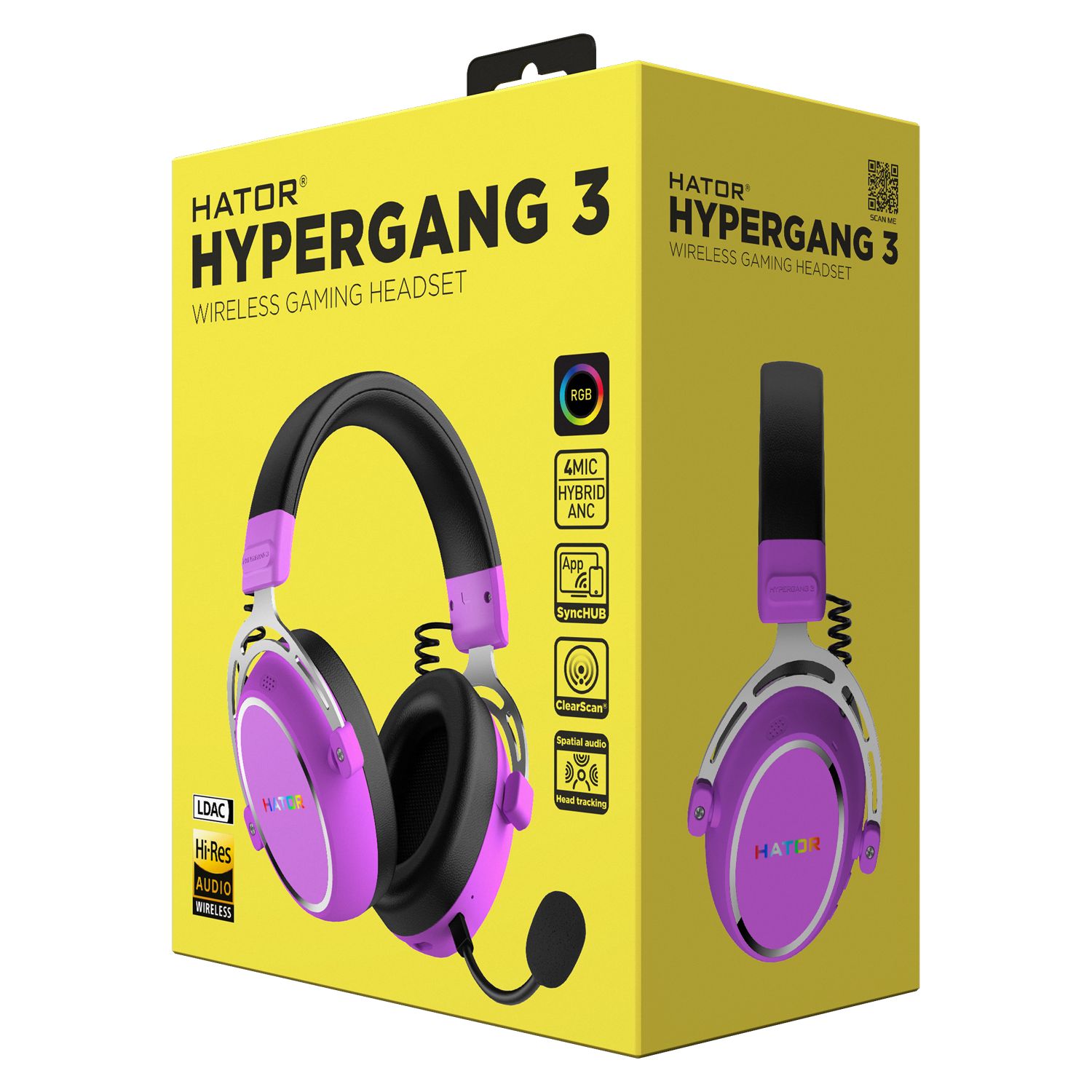 HATOR Hypergang 3 Wireless Violet infinytech Réunion 11