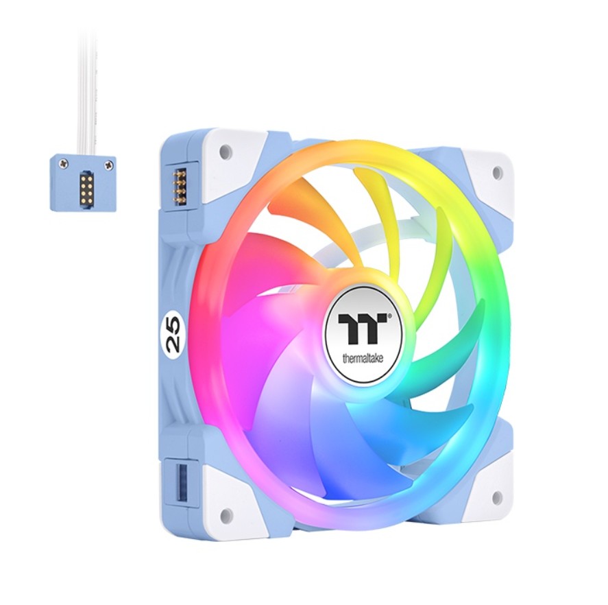 THERMALTAKE SwaFan EX14 ARGB 140mm Blanc Lot de 3 infinytech Réunion 01