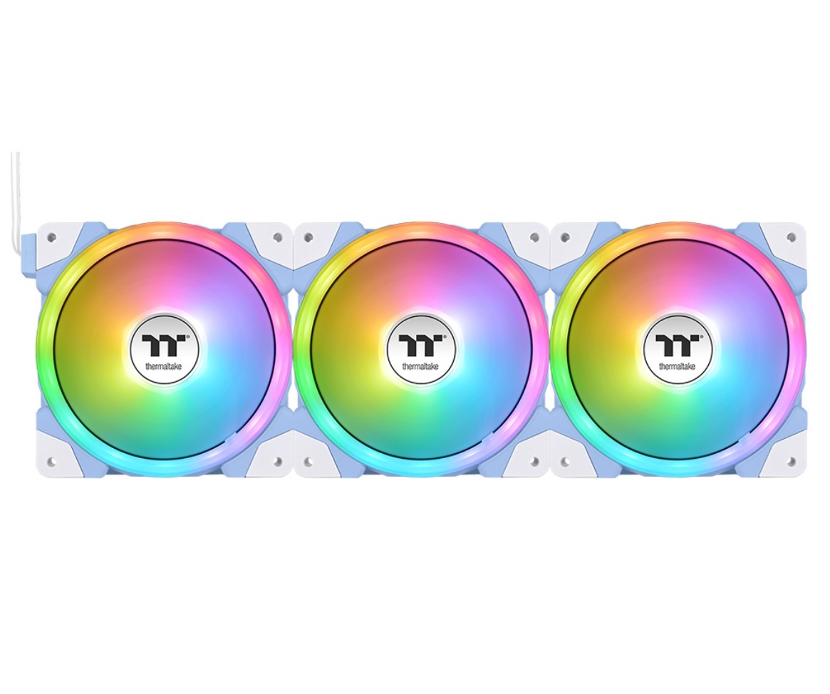 THERMALTAKE SwaFan EX14 ARGB 140mm Blanc Lot de 3 infinytech Réunion 02
