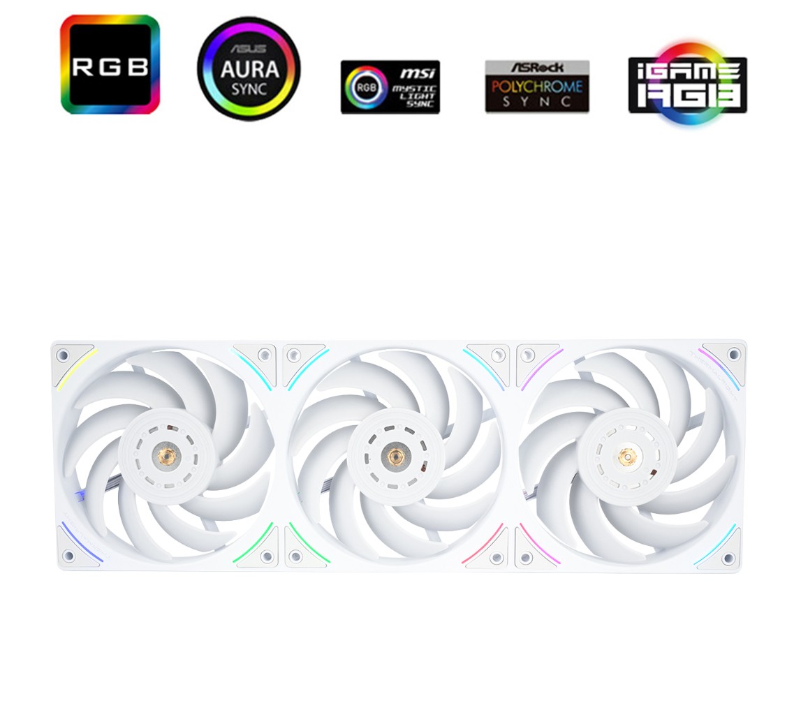 THERMALRIGHT TL-UB36W ARGB 360mm Blanc Lot de 3 infinytech Réunion 01