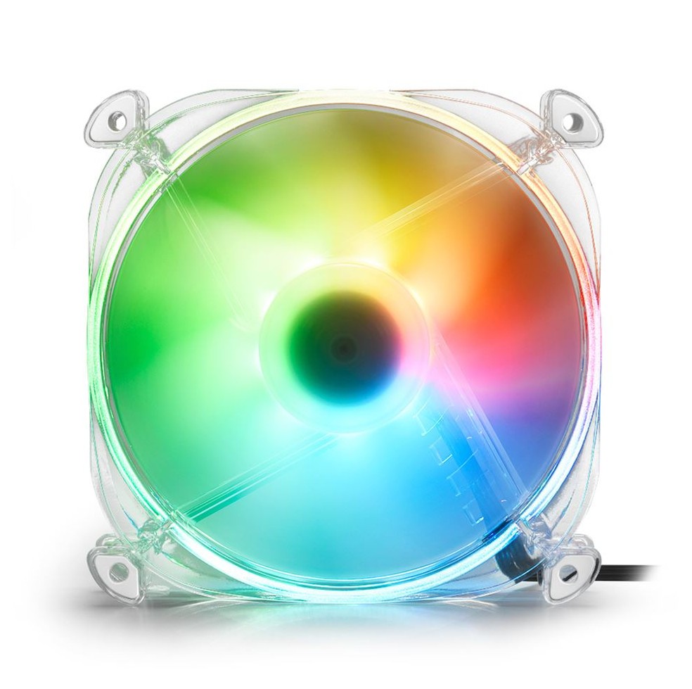 Sharkoon Shark Disc RGB 120mm Transparent infinytech Réunion 01