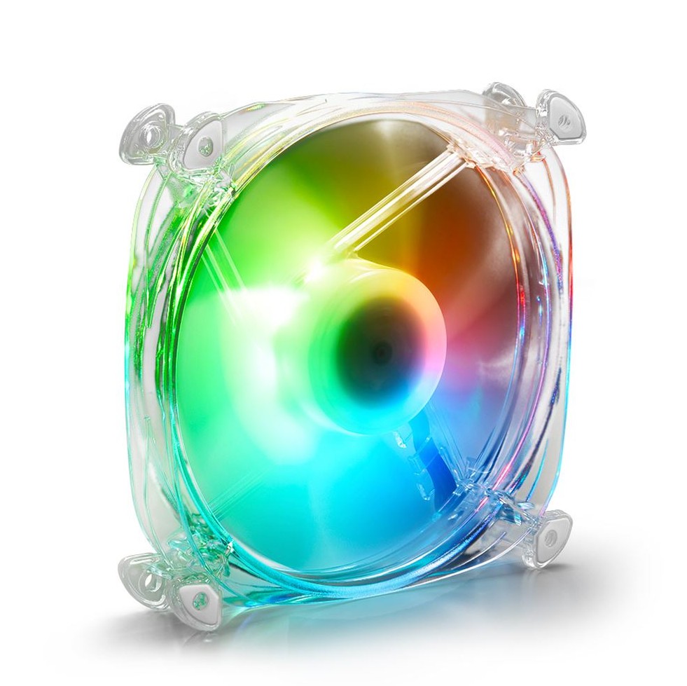 Sharkoon Shark Disc RGB 120mm Transparent infinytech Réunion 02