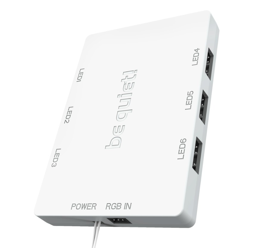 BE QUIET Light Wings ARGB PWM 140mm Blanc pack de 3 infinytech Réunion 04