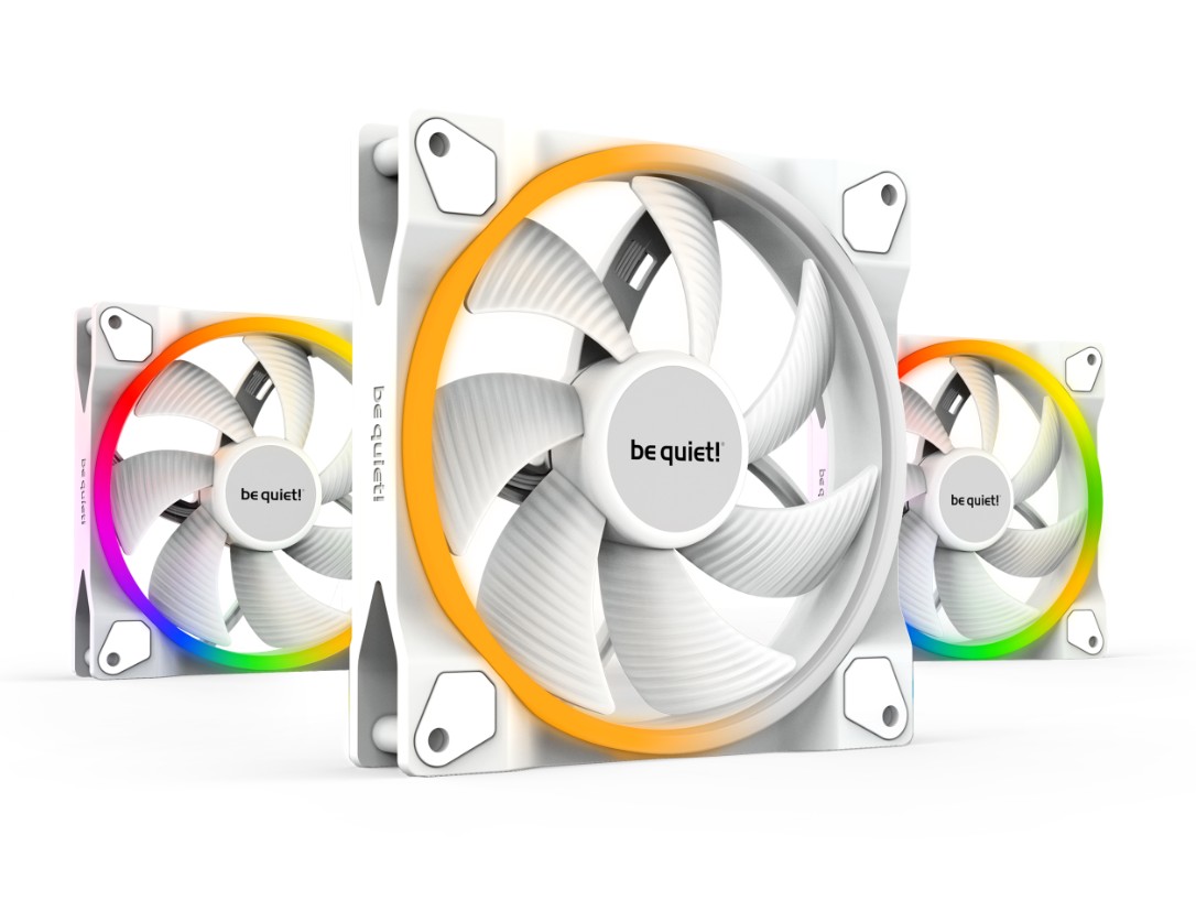 BE QUIET Light Wings ARGB PWM 140mm Blanc pack de 3 infinytech Réunion 01