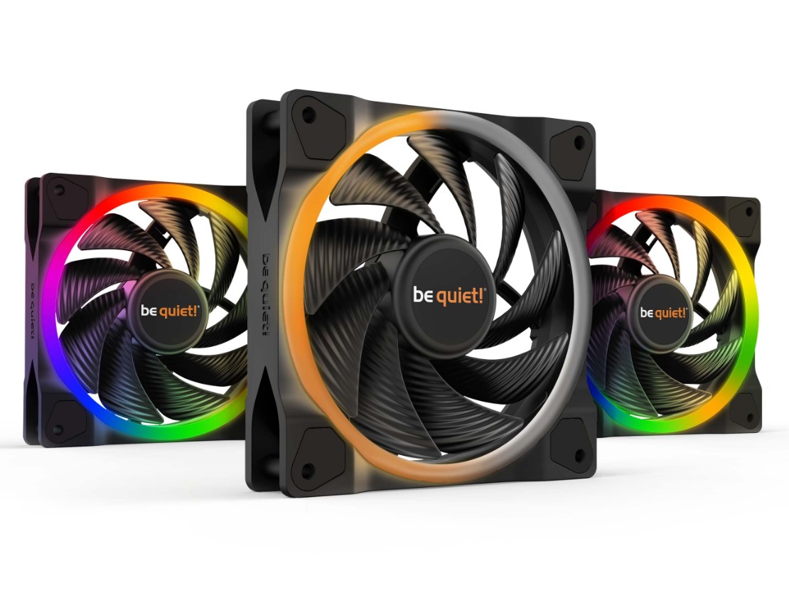 BE QUIET Light Wings HS ARGB PWM 120mm Noir pack de 3 infinytech Réunion 01
