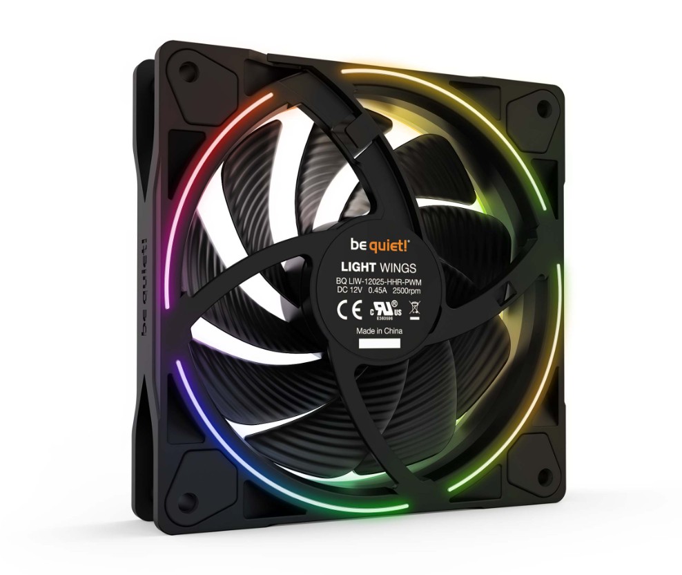 BE QUIET Light Wings HS ARGB PWM 120mm Noir pack de 3 infinytech Réunion 02